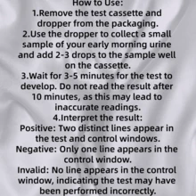 Pregnancy Test Cassette With Dropper, Disposable Home Pregnancy Test Kit, High Sensitivity For Early Detection - Model-1 - View 5