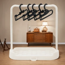 Organizador de muñecas de peluche con cordón de 17 cm, percha para secar ropa de muñecas, percha para exhibir ropa de muñecas de peluche de 15/20 cm (incluye 5 perchas + 1 percha grande) - Multicolor - Ver 18