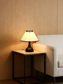 Luminária de mesa USB com luz quente, design moderno, retrô e minimalista, ideal para cabeceira de cama ou mesa de centro. - Preto - Ver 3