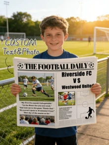 1 Customized Couple Anniversary Newspaper - Personalize With Photos And Text, Perfect For 1st Anniversary, Wedding, Long-Distance Relationship Gift - Multicolor - View 6