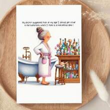 A Humorous AdultGreeting Card, Perfect For Birthdays, Christmas, Halloween,And Thanksgiving. A Festive Gift With High-Quality Paper Andan Envelope, Suitable For Anyone. The Ideal Present - Multicolor - View 9