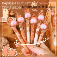 1 pieza/6 piezas/10 piezas Bolígrafo apretable con forma de trasero de capibara, juguete de estrés creativo de dibujos animados, útiles escolares, regalo para maestros, Pascua, escuela, pegatinas, accesorios de escritorio, capibara, bolígrafo, Pascua, escuela, estuche, artículos de oficina, útiles escolares, pegatinas, accesorios de escritorio, capibara, bolígrafo, caramelo, TDAH, juguete antiestrés, regalo de Pascua - Multicolor - Ver 7