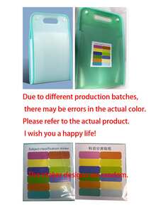 13-Pocket Accordion File Folder - A4 Size Portable Vertical Folding Organizer With Divider Tabs, Ideal For School, Office, Students And Professionals. Essential File Management Tool. Made Of High-Transparent Waterproof Material. Expandable Multi-Function File Bag. Must-Have For Back To School Season. - Multicolor - View 9