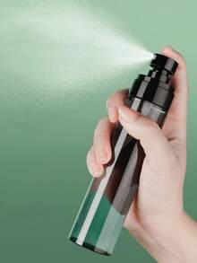 1 pieza Dispensador de loción portátil, Botella de spray de plástico negro, Recipiente rellenable para jabón líquido, Adecuado para viajes al aire libre - A - Ver 2