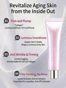 HANJILIAN 1060 微晶肌肤 DNA 透明质酸钠胶原蛋白兰花油膜面膜 - 保湿抗衰老撕拉式面膜，含胶原蛋白，65克 - Sodium collagen powder - 查看 6