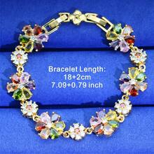 5pcs Vintage Personalized Women's Wedding Jewelry Set - Bracelet, Earrings, Ring, Necklace, Pendant, Suitable For Daily Wear, Vacation, Gift - Colorful - View 4