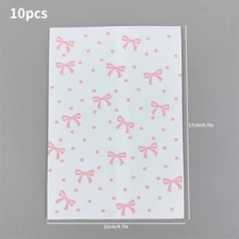 200pcs 4.7x6.7 Inch Gift Packaging Bags, Including Holiday Gift Paper Bags, Luxury Packaging Paper Bags, Accessory Small Gift Paper Bags, Pink Bow & Heart Pattern Paper Bags, Party Gift Packaging Bags, Creative DIY Decor Gift Paper Bags, Suitable For Holiday, Wedding, Birthday Party Gift Bags And Gift Wrapping Paper Bags - Gift Bags - View 9