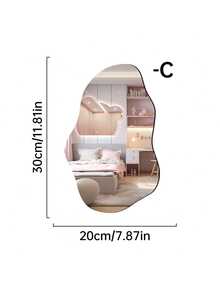 1 chiếc gương acrylic nghiêng không khung trang trí, thích hợp cho phòng khách, phòng ngủ, phòng làm việc tại nhà, tường phòng tắm. Có thể dùng làm nhãn dán, decal dán tường, nhãn dán vinyl, trang trí nhà cửa, trang trí mùa xuân, làm mới không gian sống, quà tặng trang trí ngày lễ, gương trang trí phòng sinh nhật, tốt nghiệp. Thích hợp cho trang trí phòng ngủ, phòng tắm, phòng khách. - 2mm - Xem 14