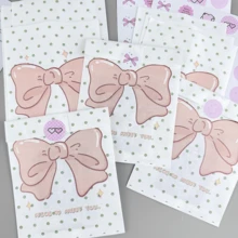 200 piezas de bolsas de regalo de 4.7x6.7 pulgadas, que incluyen bolsas de papel de regalo para fiestas, bolsas de papel de regalo premium con diseños de dibujos animados lindos, bolsas de papel de regalo pequeñas para accesorios, bolsas de papel con estampado de lazos, bolsas de papel de regalo para fiestas y bolsas de papel de regalo decorativas DIY creativas, adecuadas para bolsas de regalo de vacaciones, bodas, fiestas de cumpleaños y envoltorios de regalo - bolsas de regalo - Ver 3