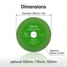 100mm/115mm/125mm Diamond Saw Blade, Suitable For Angle Grinder Glass Cutting Disc, Achieve Smooth Cutting Of Glass, Jade, Crystal And Ceramic, Precise And Burr-Free. - Diamond Glass Cutting Disc - View 3