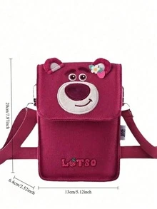 New Cute Cartoon Bear Pattern Shoulder Crossbody Bag - Multifunctional Phone Wallet Small Bag For Girl - Multicolor - View 3