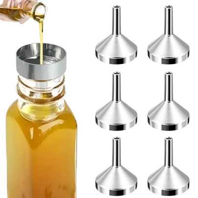 10pcs Metal Mini Funnels For Perfume And Essential Oil Transfer, Dispensing - Portable, Easy To Use, Alcohol-Free Liquid Dispensing Accessory