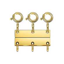 1 pieza Separador de collar magnético de múltiples capas, conector de joyería multicapa, tubo deslizante de cierre - Multicolor - Ver 15