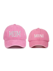 Bộ 2 mũ lưỡi trai thêu chữ "MAMA MINI" mới, quà tặng Ngày của Mẹ và Ngày của Trẻ em. - 2 cái - Xem 11