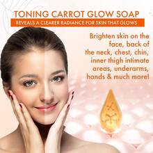 Exfoliating Soap - Repairs And Nourishes, Used For Gentle Cleansing Of The Face And Body, Contains Carrot, Coconut Oil, Hyaluronic Acid, And Vitamin C, Vegan, Suitable For All Skin Types - mặc định - Xem 9