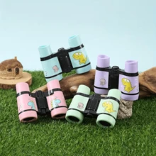 1pc Cartoon Cute Dinosaur Pattern Outdoor Binoculars, High Definition High Magnification Binoculars, Student Outdoor Exploration Binoculars - Multicolor - View 2
