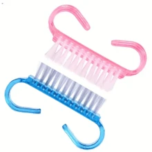 20 件套指甲刷除尘刷半透明除尘刷指甲清洁刷塑料刷套装 - 彩色 - 查看 2
