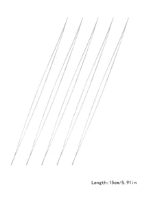 5支/套串珠针，可开口针，扭针，不锈钢串珠针，适用于珠宝制作、项链DIY、工艺品和串珠 - 開口針5根 - 查看 13