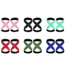 Fitness Weightlifting Wrist Wraps, Suitable For Weightlifting, CrossFit, Bodybuilding Training, Wrist Support, Dumbbell Kettlebell Strength Training - Multicolor - View 2
