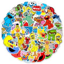 Panini Stiker Kartun Sesame Street Tahan Air, Cocok untuk Botol Minum, Laptop, Koper, Casing Ponsel, dan Kerajinan Tangan DIY - Gaya acak - View 3