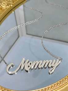 Dây chuyền khắc chữ theo yêu cầu, mặt dây chuyền phong cách Hip-Hop cá nhân hóa dành cho nữ, dây chuyền nylon có mặt dây chuyền, trang sức khắc chữ theo yêu cầu, món quà hoàn hảo cho các cặp đôi, bạn bè và cha mẹ, thời trang bạc, thời trang mùa thu, giản dị và tối giản, tối giản, trung tính, tùy chỉnh thời trang, cá nhân hóa, độc đáo, món quà lý tưởng cho bạn gái, mẹ, thành viên gia đình, quà tặng Ngày của Mẹ - Dây chuyền đính kim cương toàn phần kiểu 6 - Xem 13