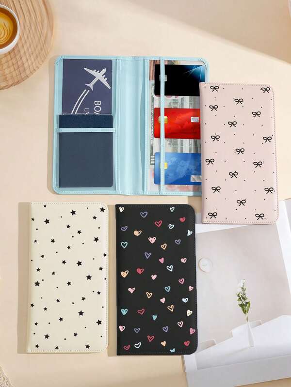 Bow, Star, Heart Shaped PU Leather Car License Plate Frame, Car Insurance Card Holder, Ideal And Wonderful Gift For Owners Of Cars, Trucks, Motorcycles And Trailers. It Is A Travel Essential, Back To School Must-Have, Holiday Essential, Vacation Accessory And Passport Holder.