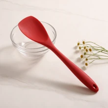 [2/4/6 piezas] Juego de espátulas de silicona suave, espátula multiusos para cocinar, rasqueta, utensilios de cocina resistentes al calor para sartenes antiadherentes, diseño sin costuras, apto para lavavajillas (azul/naranja/rojo/rosa/verde) - Ver 9