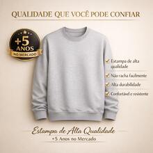 Moletom Masculino Gola Redonda Casaco Estampado Aguia Sombra Confortavel 100% Algodão Blusa de Frio Careca Unissex Jaqueta Inverno - bordô - Visão 5