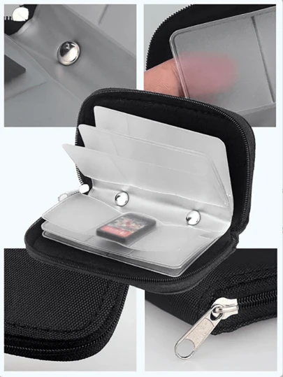 Hộp đựng thẻ nhớ PVC đa năng, hộp đựng thẻ, hộp đựng phụ kiện, hộp bảo vệ thẻ nhớ, hộp đựng đồ, hộp sắp xếp, túi đựng thẻ nhớ máy ảnh, thẻ CF, thẻ SD, hộp đựng thẻ nhớ đa năng, túi đựng máy ảnh, túi đựng đồ