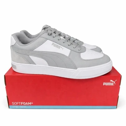  Zapatillas deportivas Puma Caven para hombre, blanco y gris