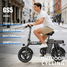 Adult Electric Bicycle, 700W Motor, 36V 15Ah Battery, 14 Inch Thick Tire Electric Bicycle, Top Speed Of 28mph, Range Of 45 Miles, All Terrain Electric Bicycle - 黑色 - 查看 6