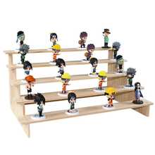 1个木制展示架，收藏人偶展示柜，珠宝，古董，宝石，手镯，香水，首饰展示架 - 原木色 - 查看 3