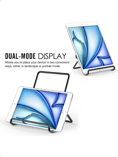 Stainless Steel Foldable Tablet Stand, Slouchy Tablet Holder - Adjustable Desktop Stand With Metal Frame, Multi-Angle Adjustable Support For Watching Videos And Live Streams. Suitable For Study, Work And Home Use. The Tablet Stand Base Comes In Various Styles. Compatible With Phones/Tablets. A Perfect Gift For Family And Friends.