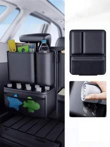 汽车后备箱收纳：紧凑型汽车后备箱整理箱，后备箱货物管理方案 | 大容量多隔层整理箱，底座 - A - 查看 4