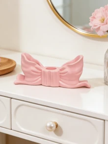 1 pieza Soporte de bolígrafo con forma de lazo adorable - Organizador de escritorio para brochas de maquillaje y útiles de oficina, elegante almacenamiento de brochas de maquillaje, perfecto para diseños decorativos creativos para niñas, estudiantes (consulte la tabla de tallas antes de comprar) - multicolor - Ver 12