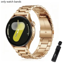 1条20mm/22mm耐用不锈钢表带，兼容三星Galaxy Watch 7/6/5/4 40mm 44mm Pro 4 Classic Active 2、Watch GT 4 3 Pro GTR GTS、荣耀手表、机械石英表替换表带，适合男士商务、运动、日常佩戴，父亲节、男友生日、周年纪念日礼物。 - 玫瑰金 - 查看 13