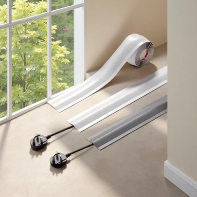 1m Cable Protector, Designed For Network Cables, With Open Crimp Slot, Hidden Cable Protector, Self-Adhesive PVC Cable Cover, Insulated Wire Sleeve Organizer, Suitable For Floor And Wall