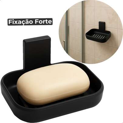 Saboneteira Suporte Porta Sabonete Adesivo Parede Sem Furo