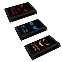 3-Fold Wallet With Keychain, Multi-Functional Card Slots To Meet Daily Needs, Interesting Copy - Multicolor - View 1