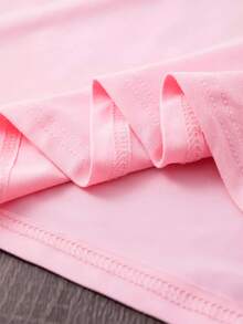 Women's Tropical Shell Print Casual T-Shirt - High Elasticity Round Neck Short Sleeve Top, Machine Washable White Blue Summer Beachwear, All-Season Comfortable Fit, Breathable Fabric, Simple Design, Tops For Women, Vacation Outfits For Women - 粉色 - 查看 5