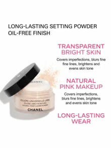 CHANEL Poudre Universelle Libre 散粉 12号色 自然妆容 1盎司/30克 丝绒哑光妆效，持久控油，适合油性肌肤。适用于女友、妻子、母亲、朋友、生日、毕业派对、旅行、露营、户外活动、校园旅行、节日庆典、周年纪念、办公室、冬季、圣诞节等特殊场合。 - 12 種天然成分 - 查看 3