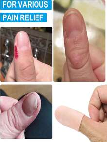4 peças/8 peças/16 peças Dedeira de Silicone Reutilizável e Almofada de Gel, Elástica e Confortável, Adequada para Esportes, Jardinagem, Trabalho, Capa Protetora Durável e Confortável para Mãos e Pés - Visão 9