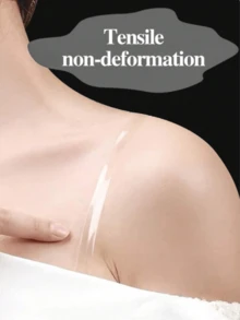 Fashionable Sexy Transparent High Elastic Non-Slip Adjustable Strap Set, Suitable For Various Ladies Bras And Lingerie - Clear - View 2