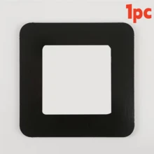 1 pieza/2 piezas/4 piezas Panel de interruptor cuadrado acrílico minimalista de 8.6 cm, cubierta protectora de interruptor negro, adhesivo de pared adecuado para decoración de interruptores de dormitorio, sala de estar, cocina - A - Ver 15