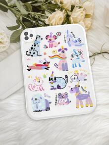 适用于三星 Galaxy Tab A7 LITE、Pro 11 英寸（2021 款，第十代）的可爱卡通狗造型防震平板电脑保护套（1 件装） - 彩色 - 查看 10