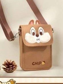 New Cute Cartoon Bear Pattern Shoulder Crossbody Bag - Multifunctional Phone Wallet Small Bag For Girl - Multicolor - View 4