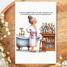 A Humorous AdultGreeting Card, Perfect For Birthdays, Christmas, Halloween,And Thanksgiving. A Festive Gift With High-Quality Paper Andan Envelope, Suitable For Anyone. The Ideal Present - Multicolor - View 6