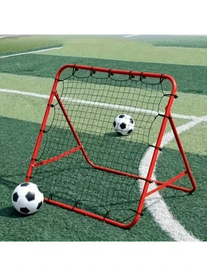 Verstellbares Fußball Rückprallnetz - Tragbares Fußball Trainings-Ziel, (Hinweis: Nur das Fußballnetz, kein Rahmen) Geeignet für Anfänger bis Profispieler - Innen-/Außenbereich Training, Ball Rückprallsystem, zur Verbesserung von Genauigkeit und Stärke - Fußballfeld, Park, Heimgebrauch, Fußball Zubehör, Netz