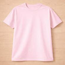 Men's Plus Size Plain T-Shirt 100% Cotton - Baby Pink - View 2