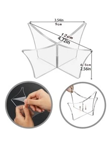 1 pezzo Supporto espositivo per palloni, supporto per pallacanestro, calcio, pallavolo, base di appoggio trasparente, supporto per palloni, supporto in acrilico per palloni, adatto per la decorazione dei ragazzi - Multicolore - Visualizzare 3